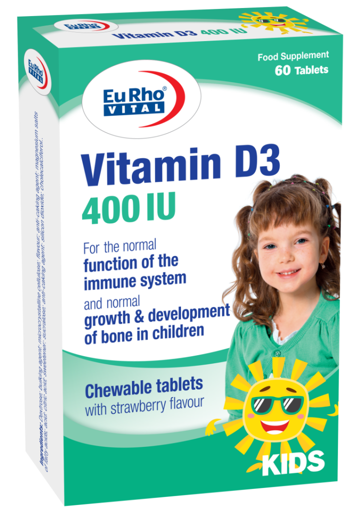 قرص جویدنی ویتامین D3 400